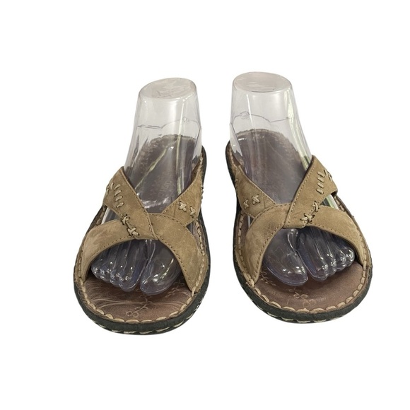 Keen Cush Leather Slide Sandals Brown Summer Flip Flops Brwn US 8 - Picture 5 of 13